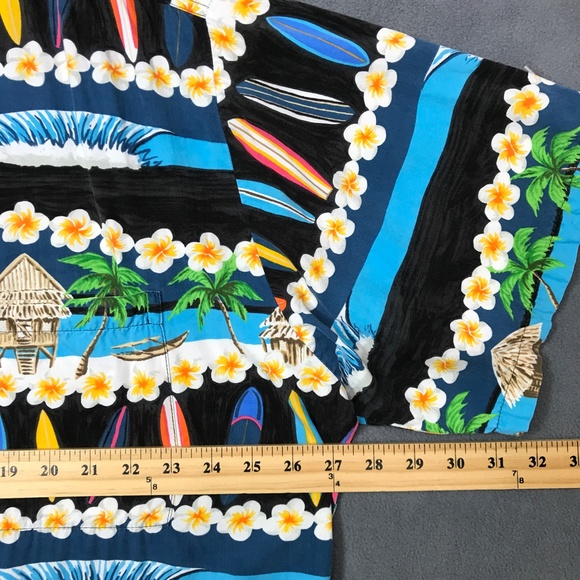 Vtg Kahala Ron Anderson Hawaiian Shirt Men XL Aloha Surf Board Beach Art USA - Picture 6 of 15